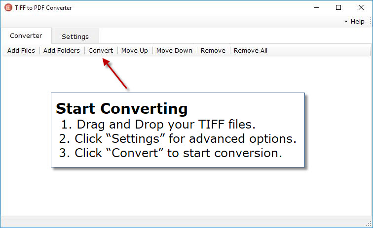 TIFF to PDF Converter